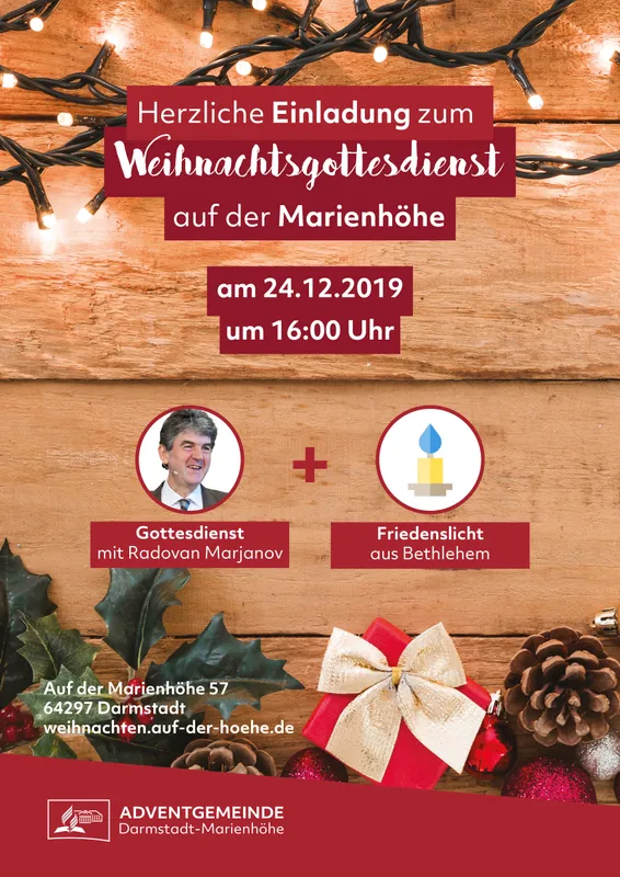 2019 12 Weihnachtsgottesdienst Plakat A3 web