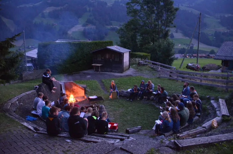 Highlight am Abend: Lagerfeuer.
