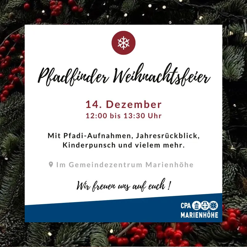 2025 Pfadfinder Weihnachtsfeier Quadrat